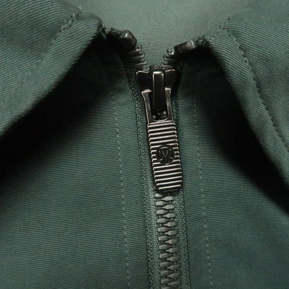 Lululemon‎ Jacket Women Large Green Glyde 2 In 1 Adaptable Zip Pocket Popover